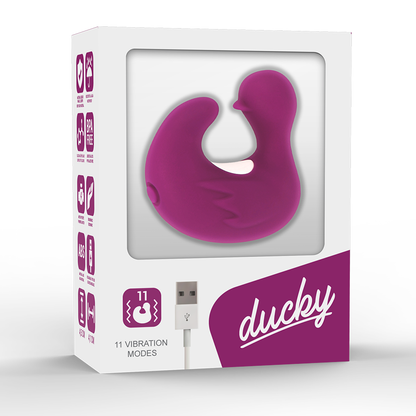 COVERME - DEDAL DE PATO ESTIMULANTE DE SILICONE RECARREGÁVEL DUCKYMANIA - Sexshoptuga 