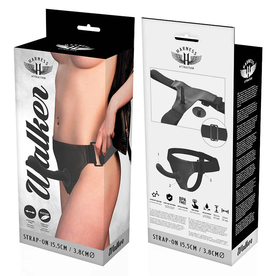 HARNESS ATTRACTION - RNES SILICONE WALKER G-SPOT 15.5 CM -O- 3.8 CM - Sexshoptuga  Sexshoptuga 