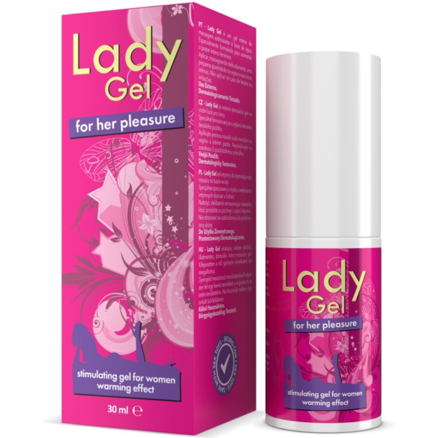 INTIMATELINE - LADY GEL FOR GER PLEASURE GEL ESTIMULANTE COM EFEITO DE CALOR ELLA 30 ML - Sexshoptuga  Sexshoptuga 