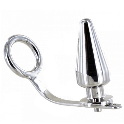 METAL HARD - ANEL DE AO COM PLUG ANAL 45 X 45MM - Sexshoptuga 