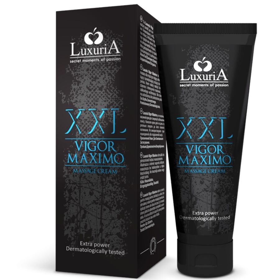 INTIMATELINE LUXURIA - CREME DE MASSAGEM XXL VIGOR MAXIMO 75 ML - Sexshoptuga  Sexshoptuga 