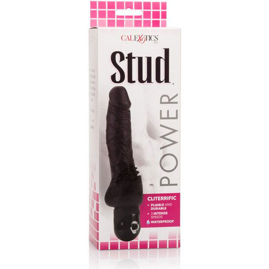 CALEXOTICS - VIBRADOR POWER STUD CLITERRIFIC PRETO - Sexshoptuga  Sexshoptuga 