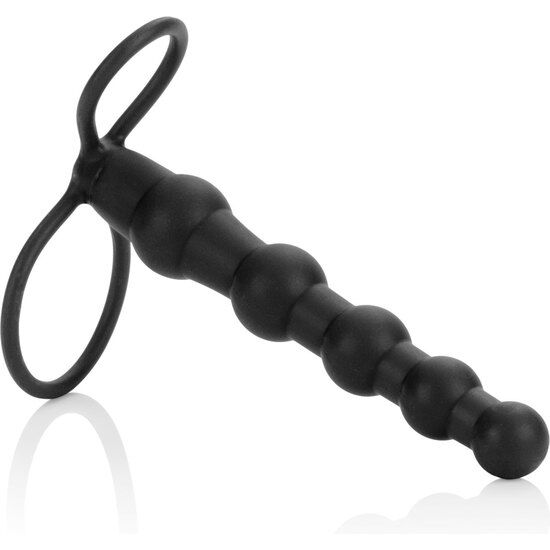 CALEXOTICS - BEADED DUPLO PENETRADOR PRETO - Sexshoptuga  Sexshoptuga 