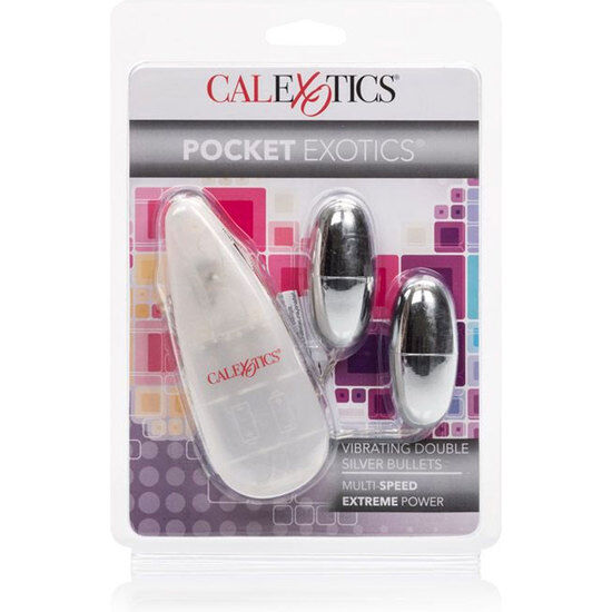 CALEXOTICS - BALAS VIBRATÓRIAS PRATA DUO - Sexshoptuga 