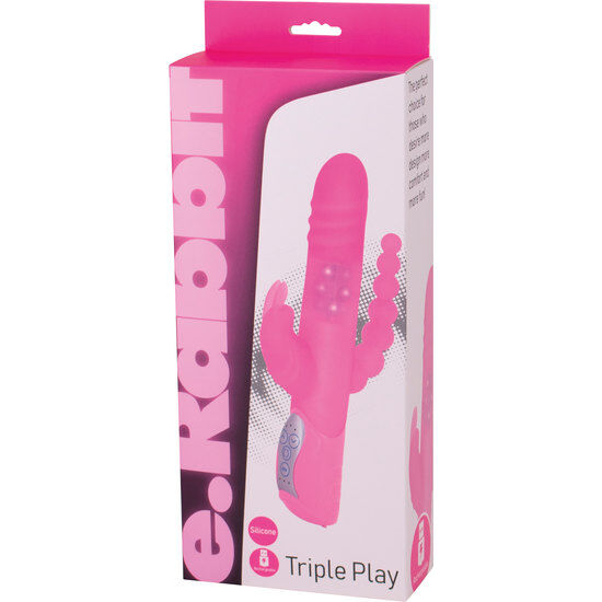 SEVEN CREATIONS - E COELHO TRIPLE PLAYVIBRADOR DE ESTIMULAO TRIPLA ROSA - Sexshoptuga 