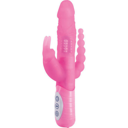 SEVEN CREATIONS - E COELHO SLIMINE TRIPLE PLAY VIBRADOR DE ESTIMULAO TRIPLA ROSA - Sexshoptuga 