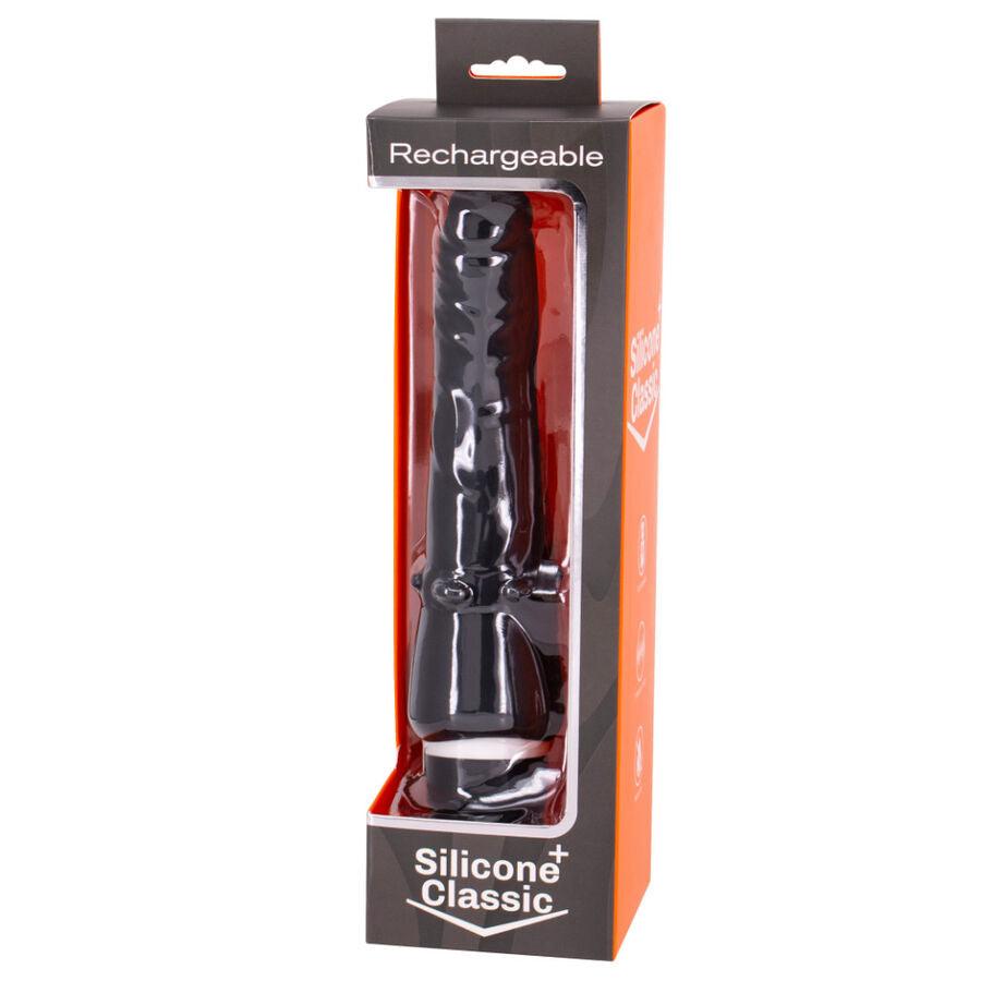 SEVEN CREATIONS - VIBRADOR RECARREGVEL PRETO 7V 20 CM - Sexshoptuga 