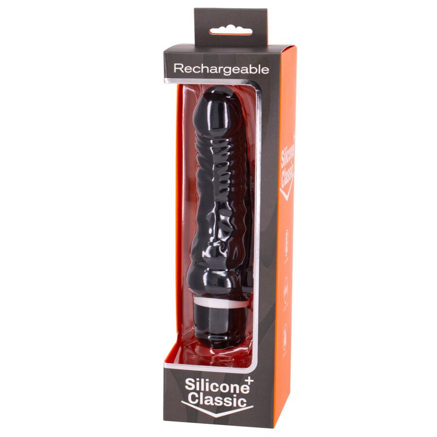 SEVEN CREATIONS - VIBRADOR RECARREGVEL PRETO 7V 18 CM MODELO 2 - Sexshoptuga 