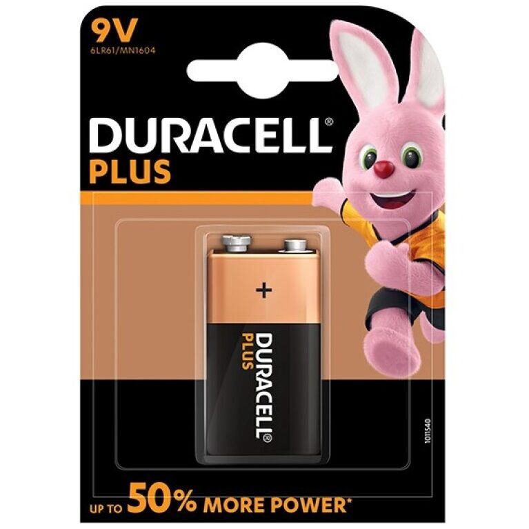 DURACELL - BATERIA PLUS POWER 9V LR61 1UNIDADE - Sexshoptuga  Sexshoptuga 