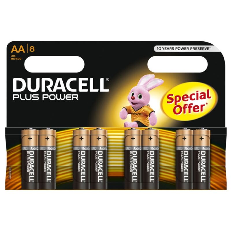 DURACELL - BATERIA PLUS POWER AA LR6 8UNIDADES - Sexshoptuga  Sexshoptuga 