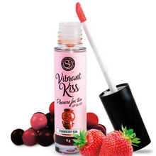 SECRETPLAY - LIP GLOSS VIBRANT KISS CHICLE DE FRESA - Sexshoptuga 