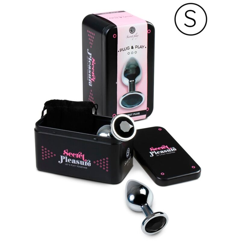 SECRETPLAY - PLUG ANAL PRETO S - Sexshoptuga  Sexshoptuga 