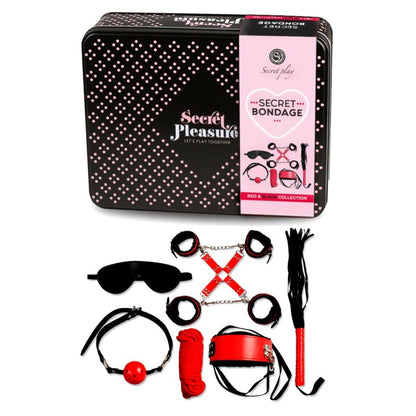 SECRETPLAY - BDSM SET 6 PCS RED COLLECTION - Sexshoptuga 