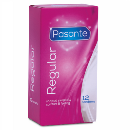 PASANTE - PRESERVATIVOS REGULARES 12 PACK - Sexshoptuga 