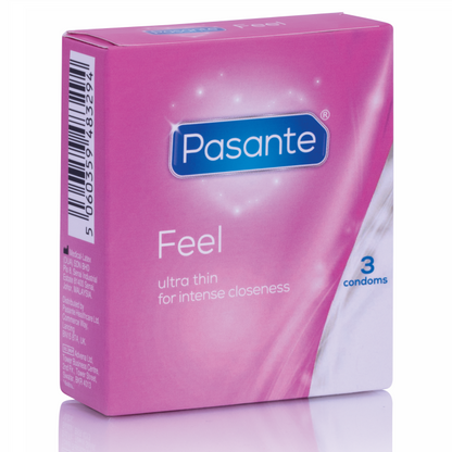 PASANTE - DE PRESERVATIVOS SENSÍVEIS ULTRA FINO 3 UNIDADES - Sexshoptuga 