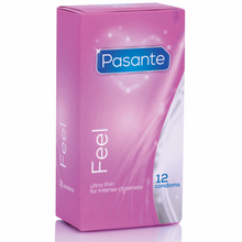 PASANTE - DE PRESERVATIVOS ULTRA FINO SENSÍVEIS 12 UNIDADES - Sexshoptuga 