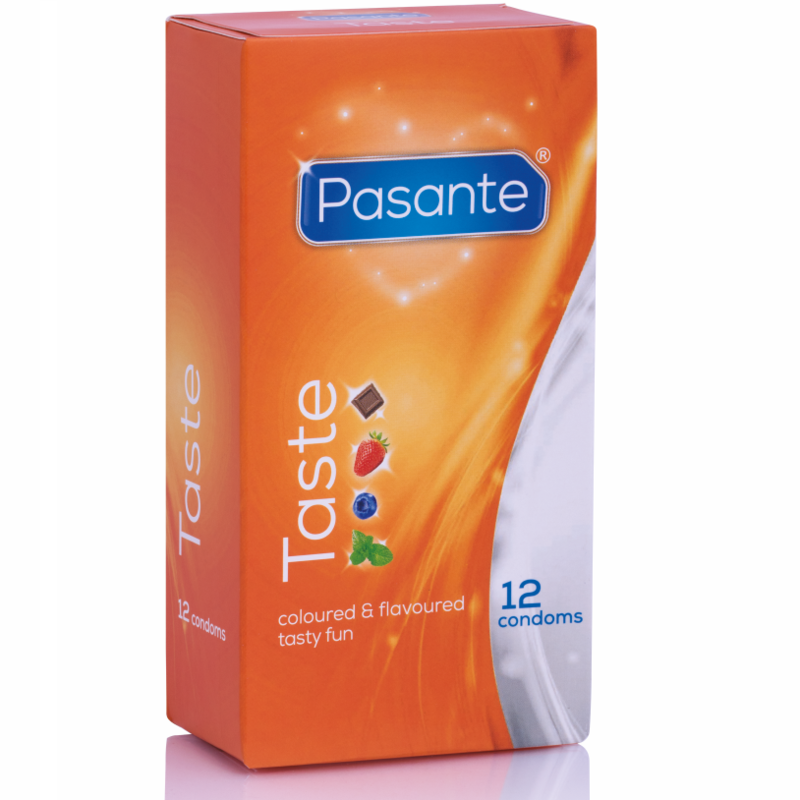 PASANTE - DE PRESERVATIVOS SABORES 12 UNIDADES - Sexshoptuga 