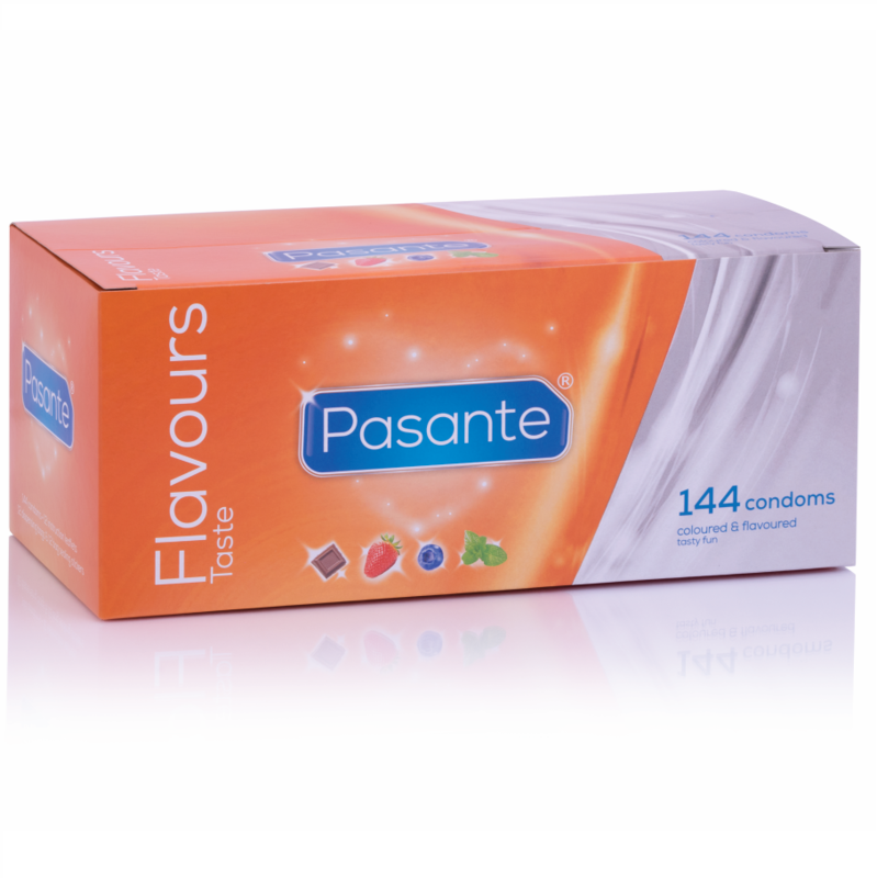 PASANTE - DE SABORES DE PRESERVATIVOS 155 UNIDADES - Sexshoptuga  Sexshoptuga 