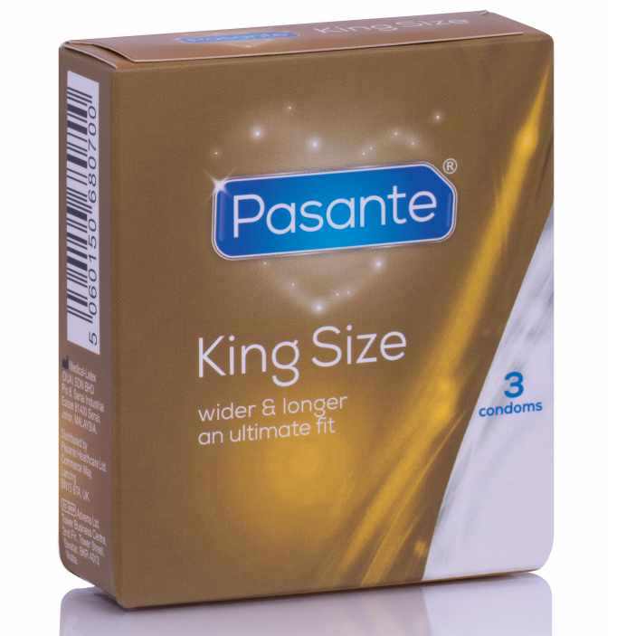 PASANTE - PRESERVATIVOS KING SIZE 3 UNIDADES - Sexshoptuga  Sexshoptuga 