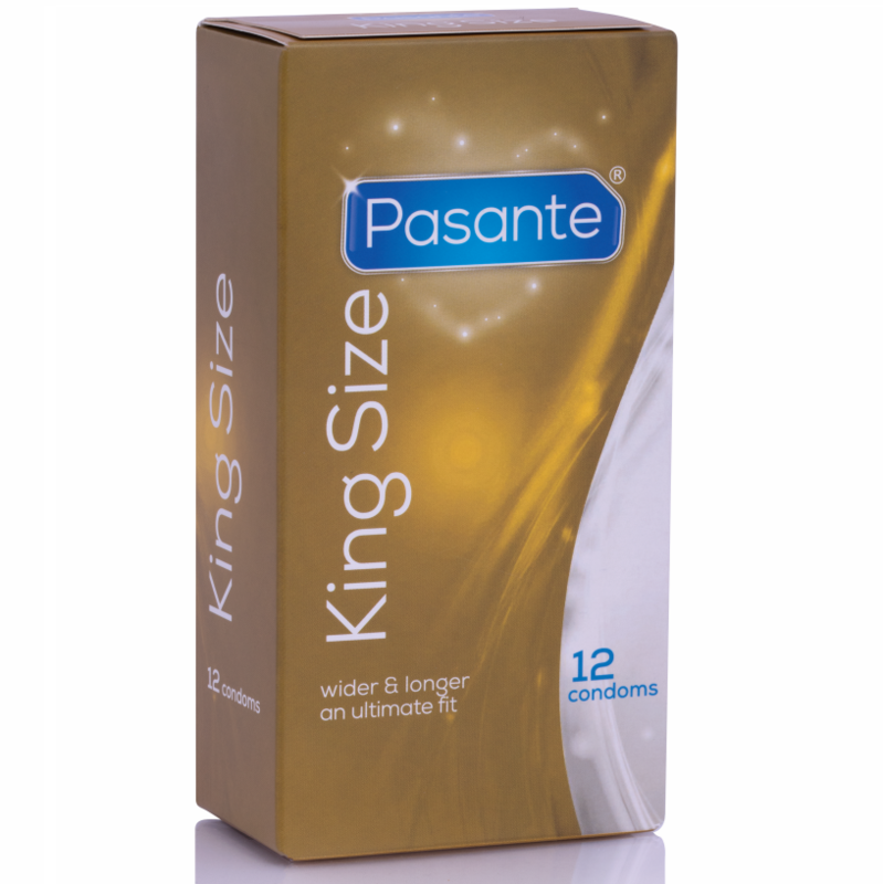 PASANTE - DE PRESERVATIVOS KING MS LONGO E LARGURA 12 UNIDADES - Sexshoptuga  Sexshoptuga 