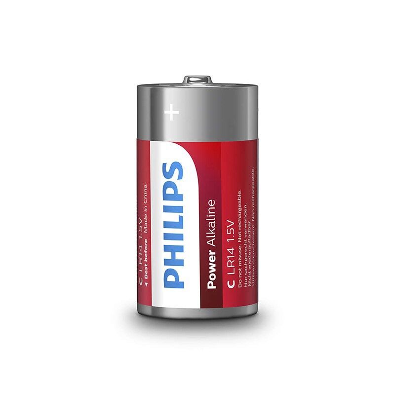 PHILIPS - POWER ALKALINE PILA C LR14 BLISTER * 2 - Sexshoptuga 