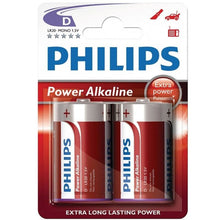 PHILIPS - POWER ALKALINE PILA D LR20 BLISTER * 2 - Sexshoptuga 