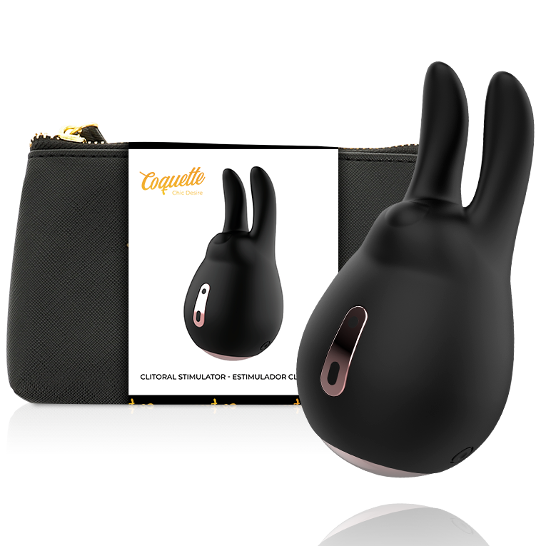 COQUETTE CHIC DESIRE - ESTIMULADOR CLITORIAL PRETO / OURO - Sexshoptuga  Sexshoptuga 