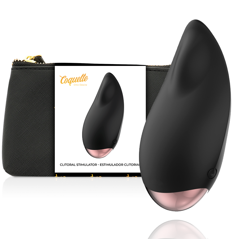 COQUETTE CHIC DESIRE - ESTIMULADOR CLITORIAL PRETO / OURO - Sexshoptuga  Sexshoptuga 