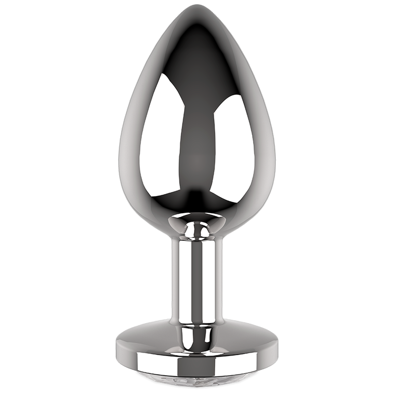 COQUETTE CHIC DESIRE - PLUGUE ANAL METAL COR CLARO TAMANHO M 3.5 X 8 CM - Sexshoptuga  Sexshoptuga 