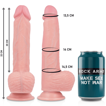 ROCKARMY - LIQUID SILICONE PREMIUM HAWK REALISTA 22 CM -O- 4.6 CM - Sexshoptuga 