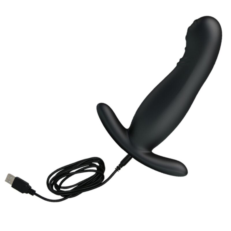 MR PLAY - MASSAGEADOR DE PRÓSTATA PRETO RECARREGVEL - Sexshoptuga  Sexshoptuga 