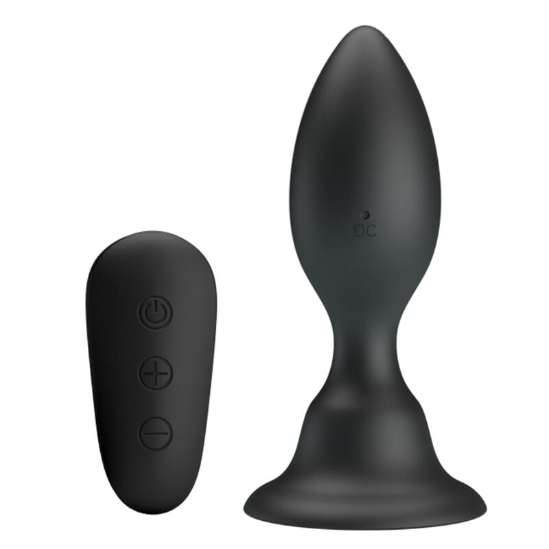 MR PLAY - PLUG ANAL COM CONTROLE REMOTO VIBRAO PRETO - Sexshoptuga  Sexshoptuga 