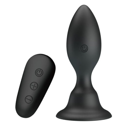 MR PLAY - PLUG ANAL COM CONTROLE REMOTO VIBRAO PRETO - Sexshoptuga 