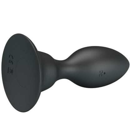 MR PLAY - PLUG ANAL COM CONTROLE REMOTO VIBRAO PRETO - Sexshoptuga 