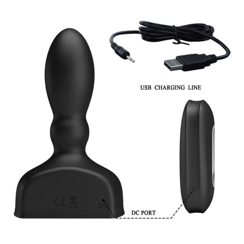 MR PLAY - CONTROLE REMOTO DE PLUG ANAL INFLVEL PRETO - Sexshoptuga  Sexshoptuga 