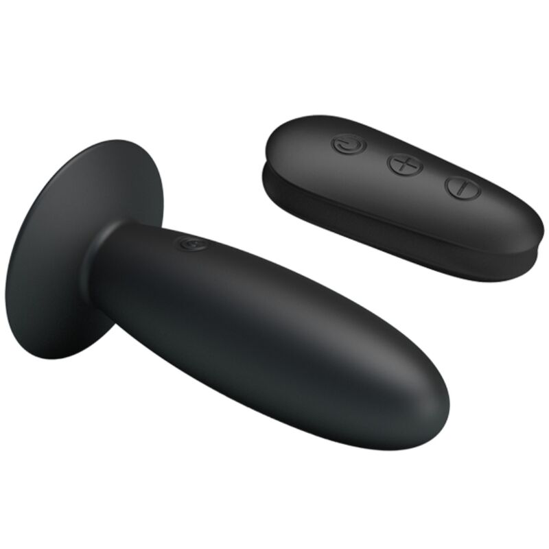 MR PLAY - PLUG ANAL COM CONTROLE REMOTO VIBRAO PRETO - Sexshoptuga  Sexshoptuga 