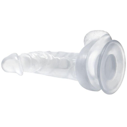 BAILE - DILDO REALÍSTICO COM VENTOSA E TESTÍCULOS 16.7 CM TRANSPARENTE - Sexshoptuga 