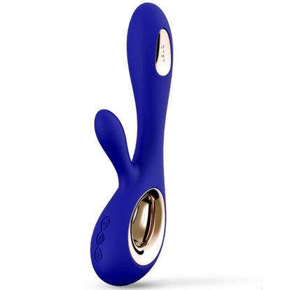 LELO - SORAYA WAVE VIBRADOR COELHO MEIA NOITE AZUL - Sexshoptuga 