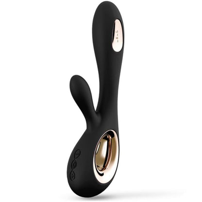 LELO - SORAYA WAVE VIBRADOR COELHO PRETO - Sexshoptuga 