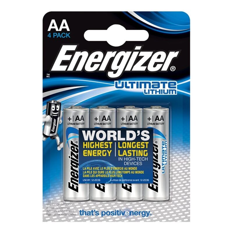 ENERGIZER - ULTIMATE LÍTIO AA L91 LR6 1,5V *4 - Sexshoptuga  Sexshoptuga 