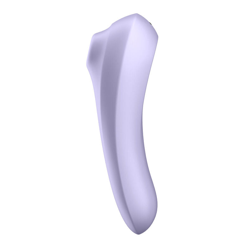 SATISFYER - VIBRADOR DE PULSO DE AR DUAL PLEASURE MALVA - Sexshoptuga  Sexshoptuga 