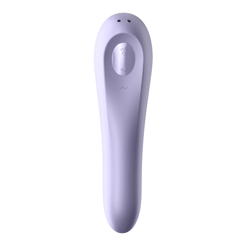 SATISFYER - VIBRADOR DE PULSO DE AR DUAL PLEASURE MALVA - Sexshoptuga  Sexshoptuga 