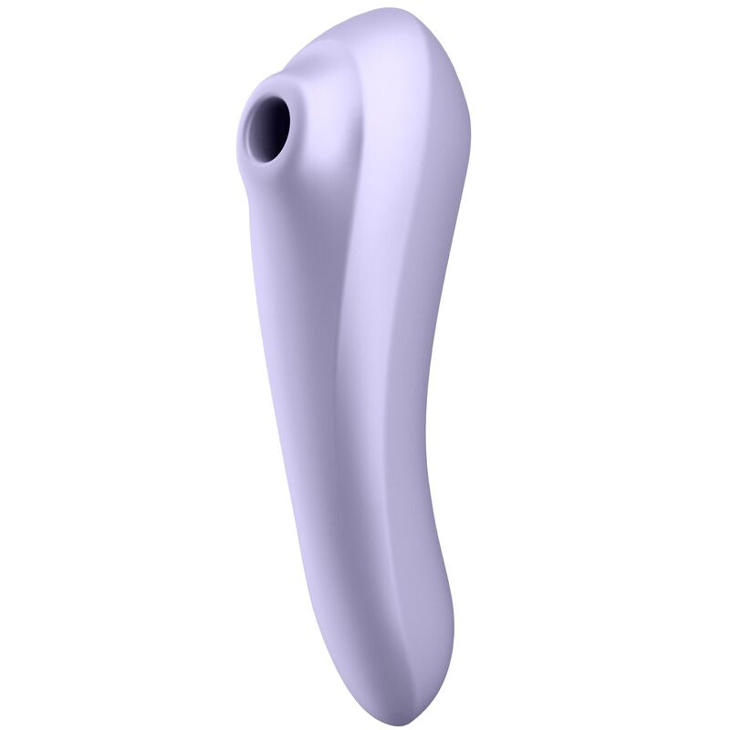 SATISFYER - VIBRADOR DE PULSO DE AR DUAL PLEASURE MALVA - Sexshoptuga  Sexshoptuga 