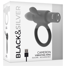 BLACK&SILVER - ANEL RECARREGÁVEL CAMERON PRETO - Sexshoptuga  Sexshoptuga 