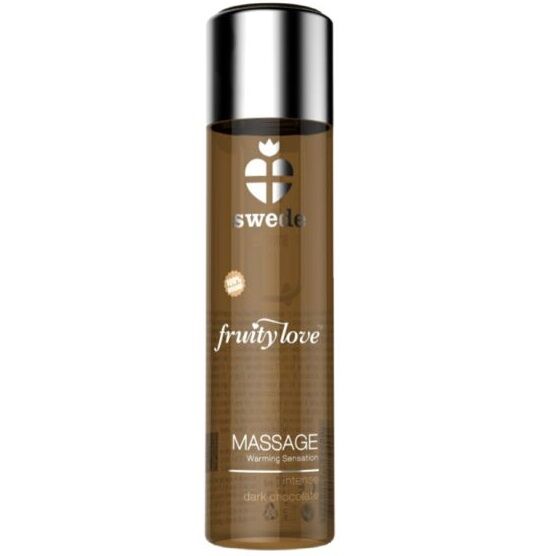 SWEDE - FRUITY LOVE EFEITO DE AQUECIMENTO ÓLEO DE MASSAGEM INTENSO CHOCOLATE ESCURO 60 ML - Sexshoptuga 