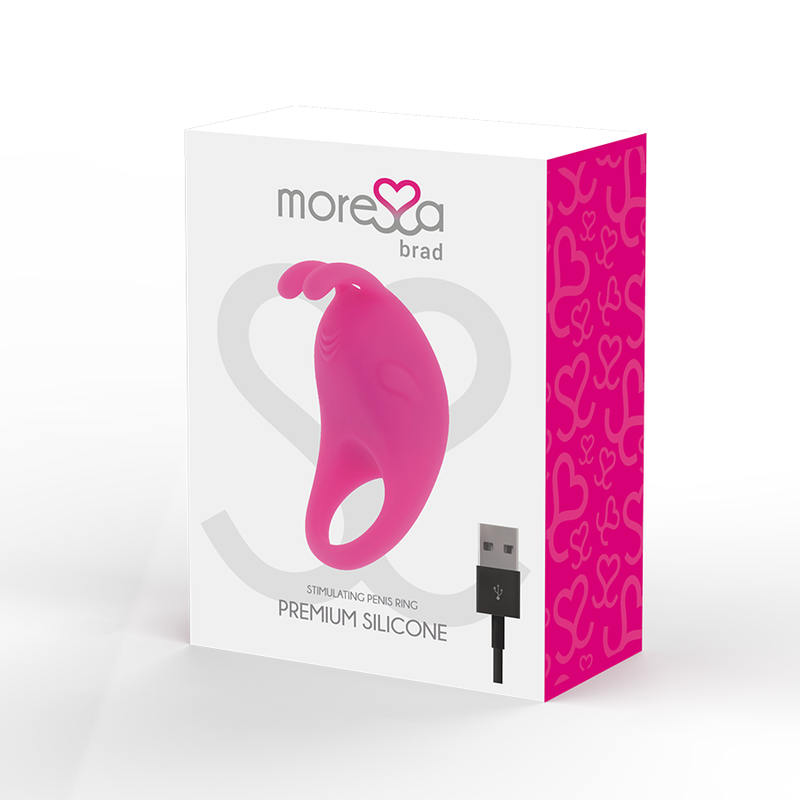 MORESSA - BRAD PREMIUM SILICONE RECARREGVEL ROSA - Sexshoptuga 