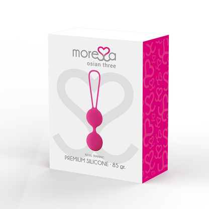 MORESSA - OSIAN TRÊS SILICONE PREMIUM ROSA - Sexshoptuga 