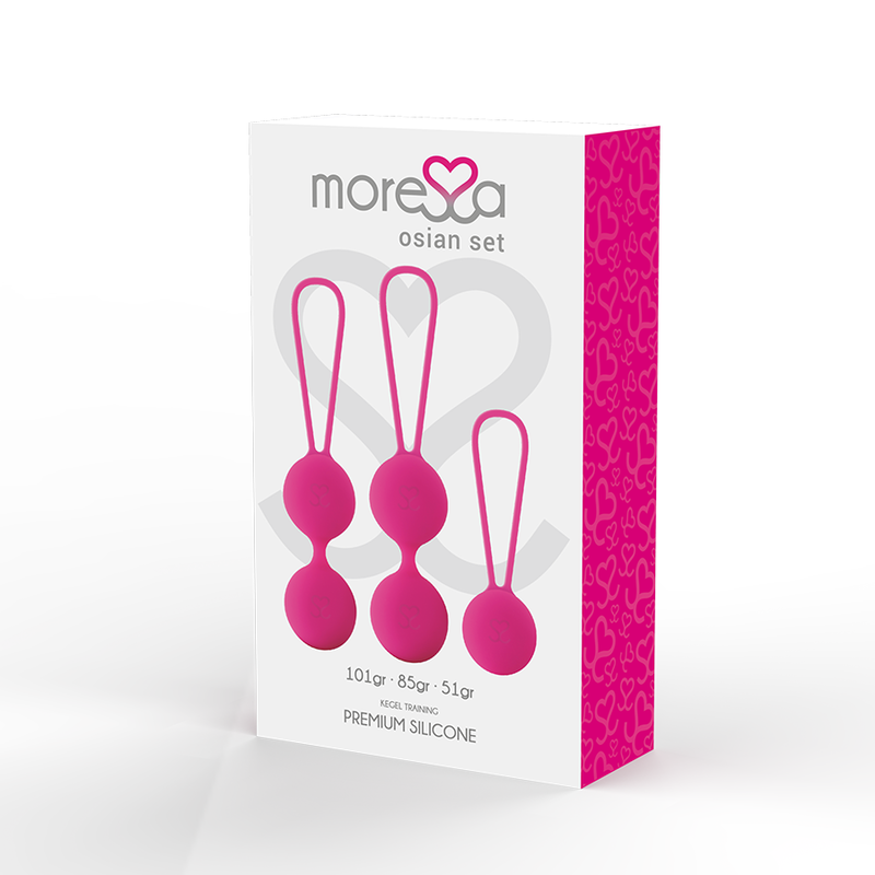 MORESSA - CONJUNTO OSIAN PREMIUM SILICONE ROSA (Osian One - 51 g | Osian Two - 101 g | Osian Three 85 g) - Sexshoptuga  Sexshoptuga 