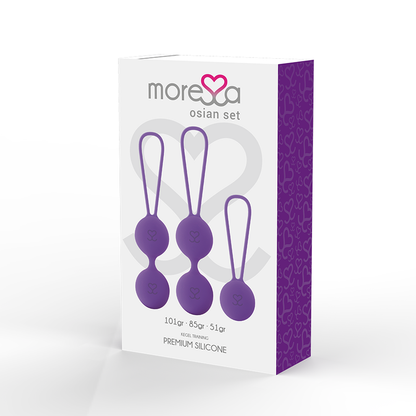 MORESSA - CONJUNTO OSIAN PREMIUM SILICONE LILS - Sexshoptuga 