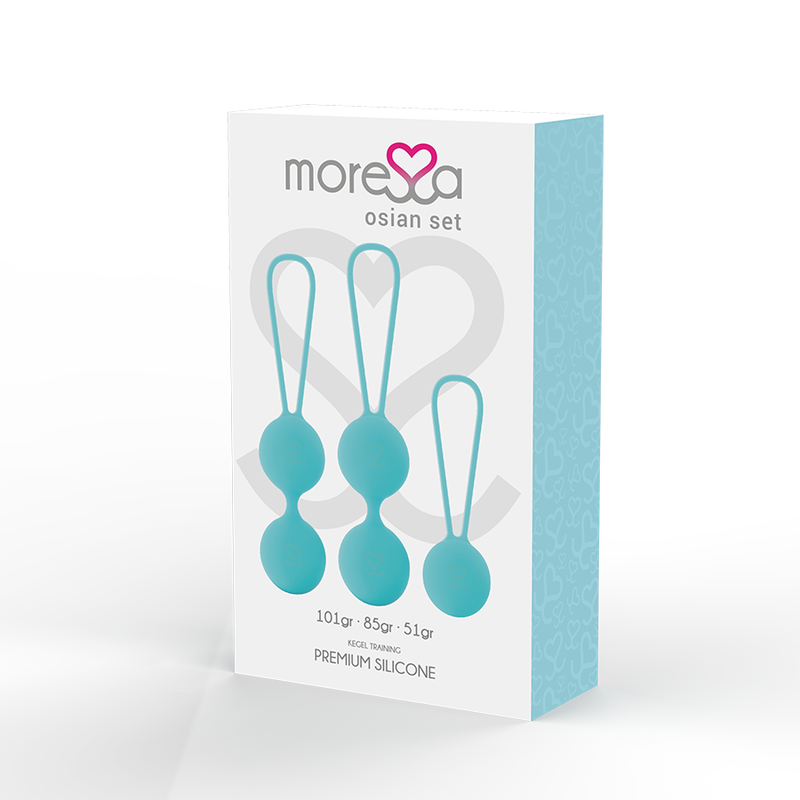 MORESSA - CONJUNTO OSIAN SILICONE PREMIUM TURQUESA - Sexshoptuga  Sexshoptuga 